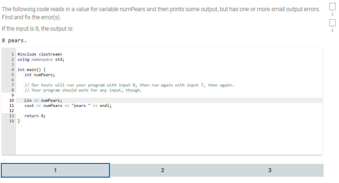 Solved The following code reads in a value for variable