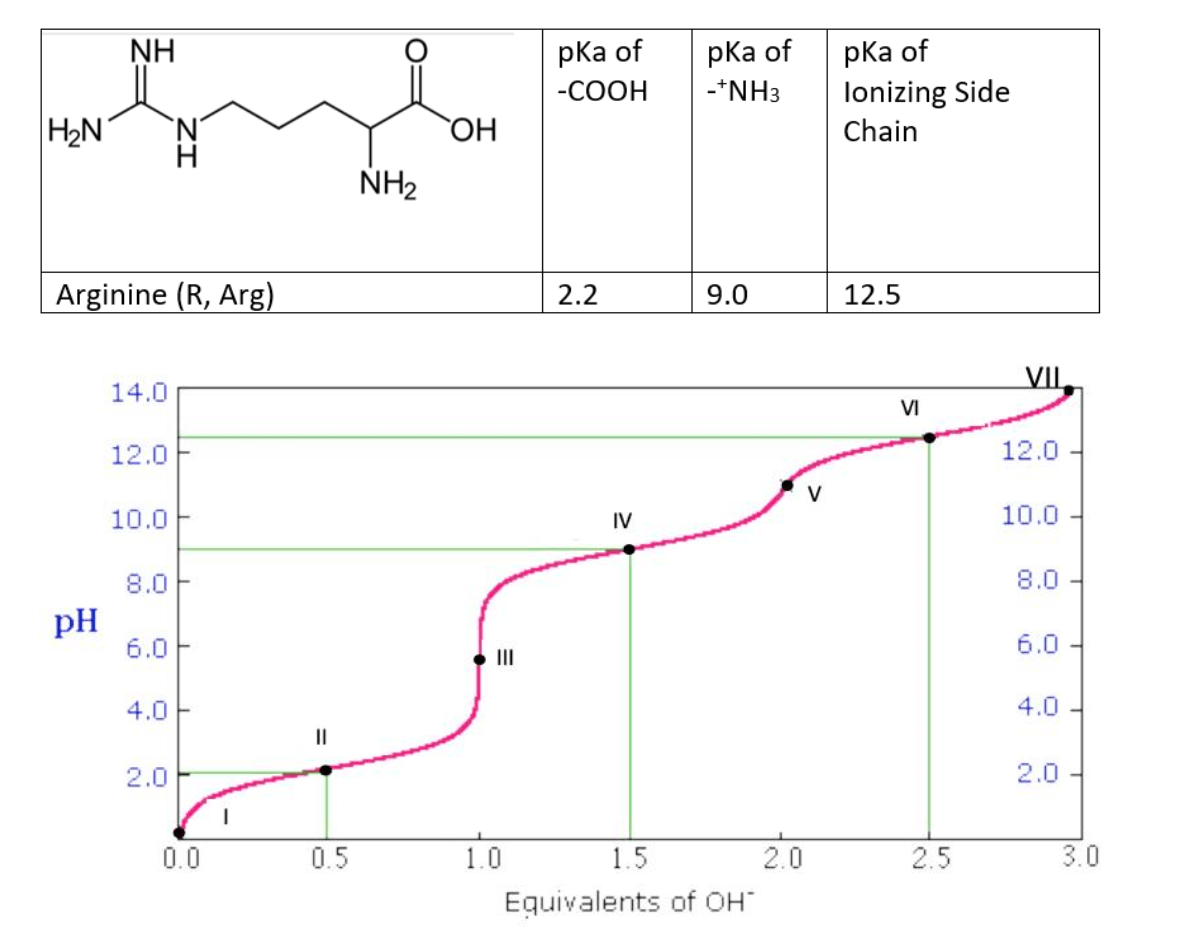 Solved Below you can find the titration curve for arginine.