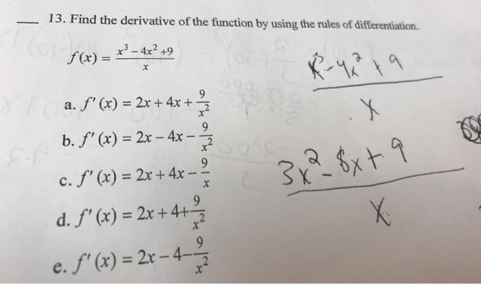 Solved Find The Derivative Of The Function By Using The R...