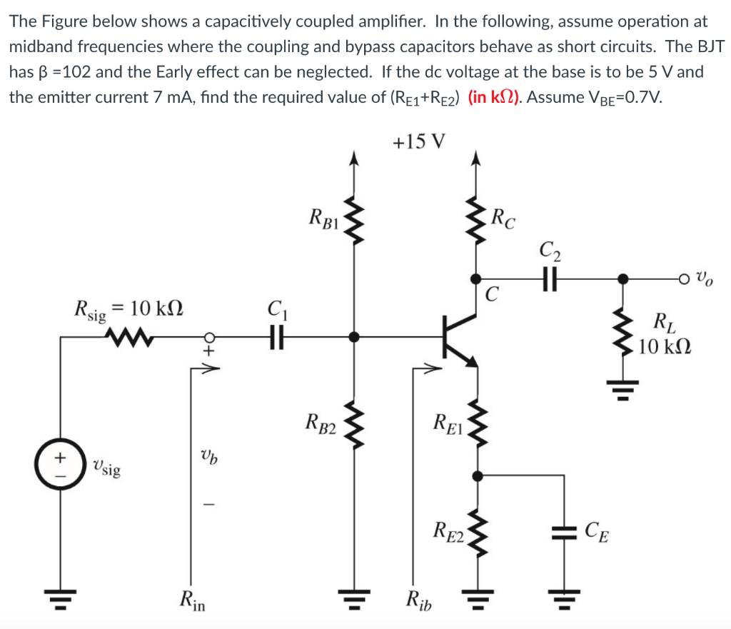 Solved The Figure below shows a capacitively coupled