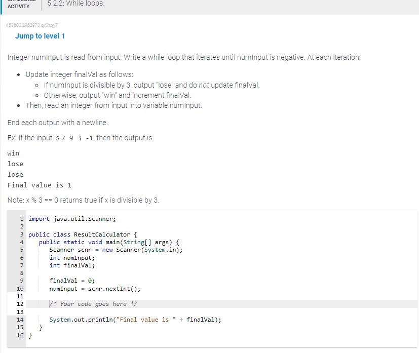 Solved Jump to level 1 Integer numinput is read from input.