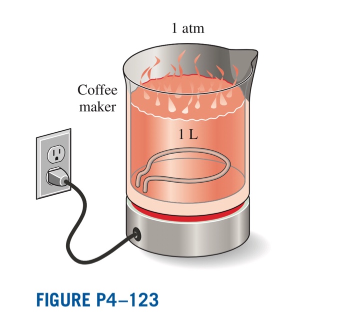 Solved 4123 Water is boiled at sea level in a coffee maker