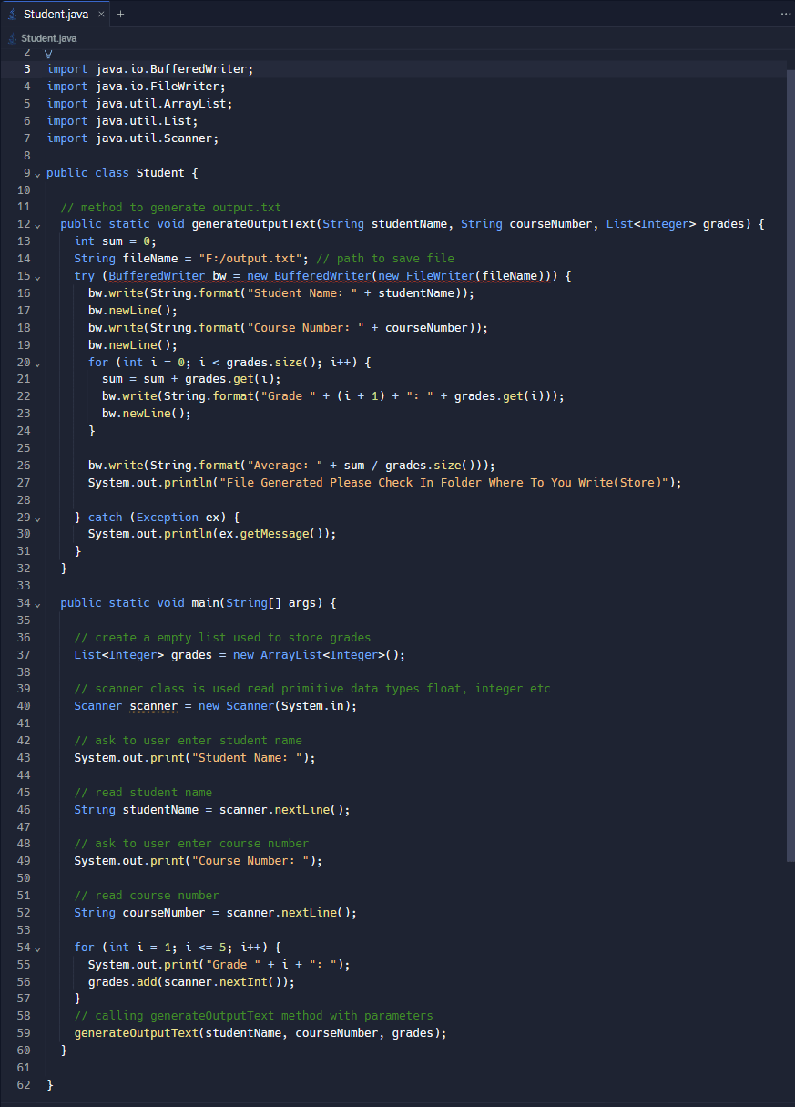 Solved import java.io.BufferedWriter;import