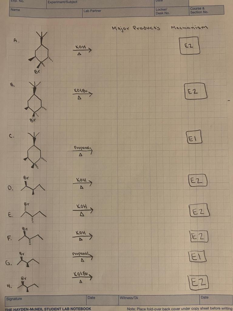 Solved THE HAYDENMcNEIL STUDENT LAB NOTEBOOK Note Place