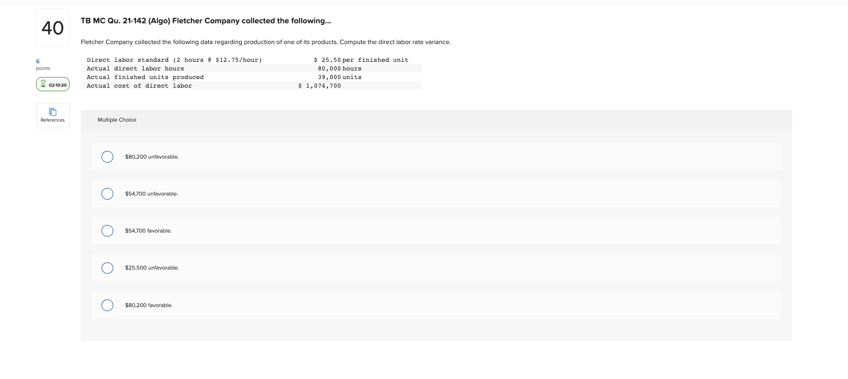 Solved TB MC Qu. 21142 (Algo) Fletcher Company collected
