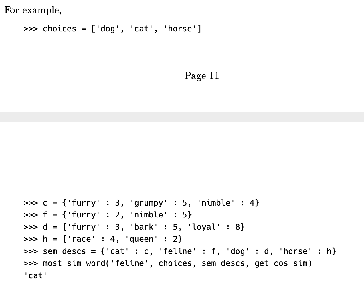 Guessing synonyms Finally we can create a module