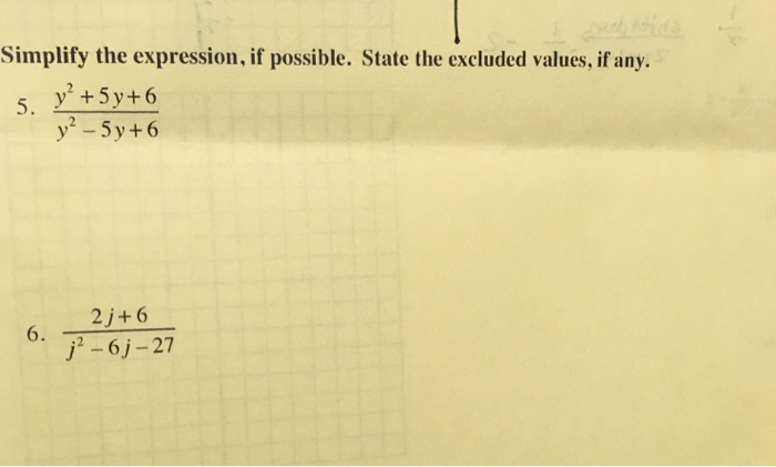 Solved Simplify The Expression, If Possible. State The Ex...