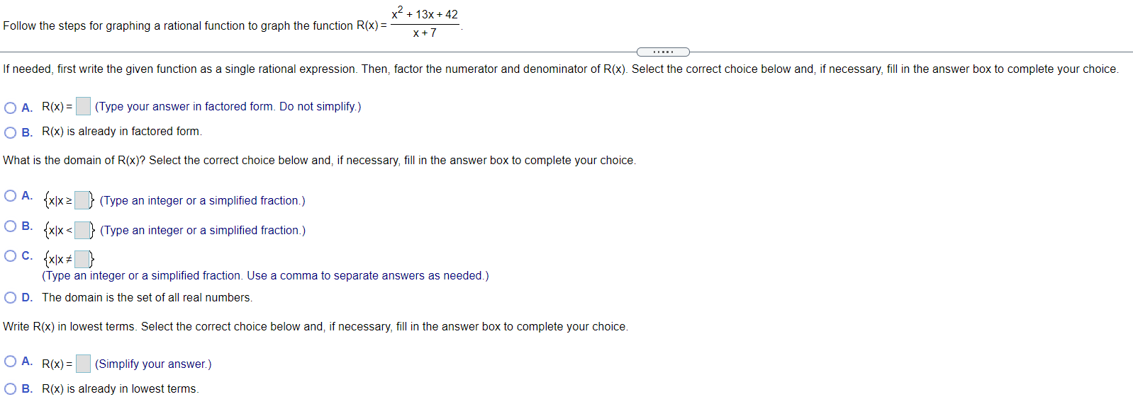 Solved X2 + 13X + 42 Follow The Steps For Graphing A | Chegg.com