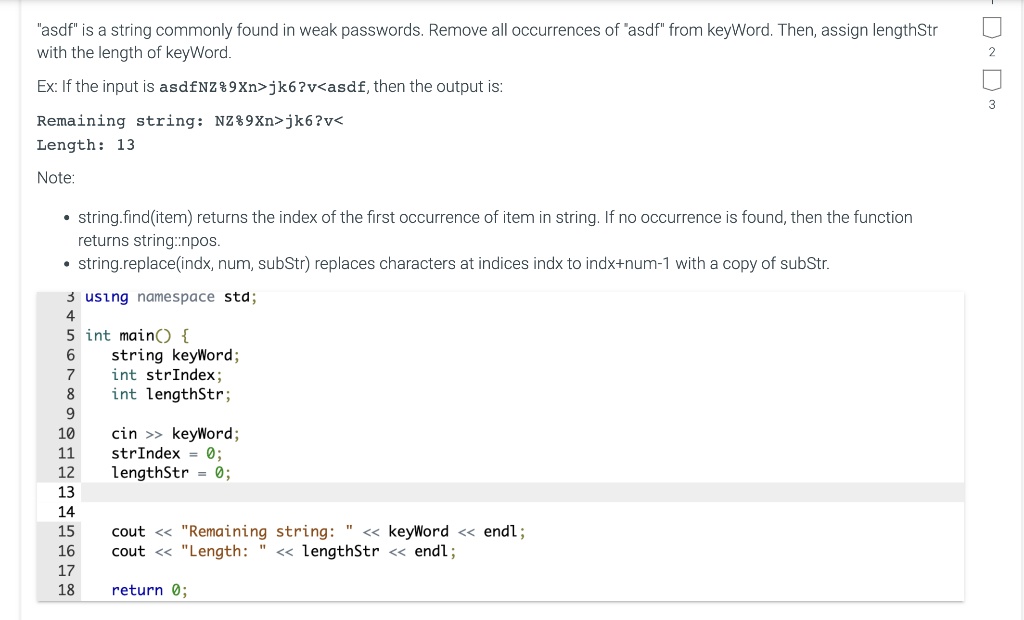 Solved "asdf" is a string commonly found in weak passwords.