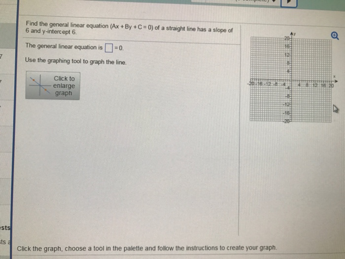 Solved Find The General Linear Equation (Ax + By + C = 0)...