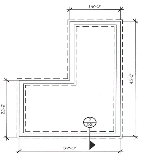 Solved Determine the cubic yards of concrete for slab on