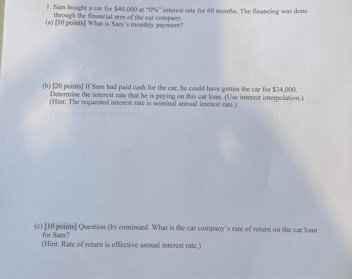 How much is a monthly payment on a car that is 40000? Leia aqui How