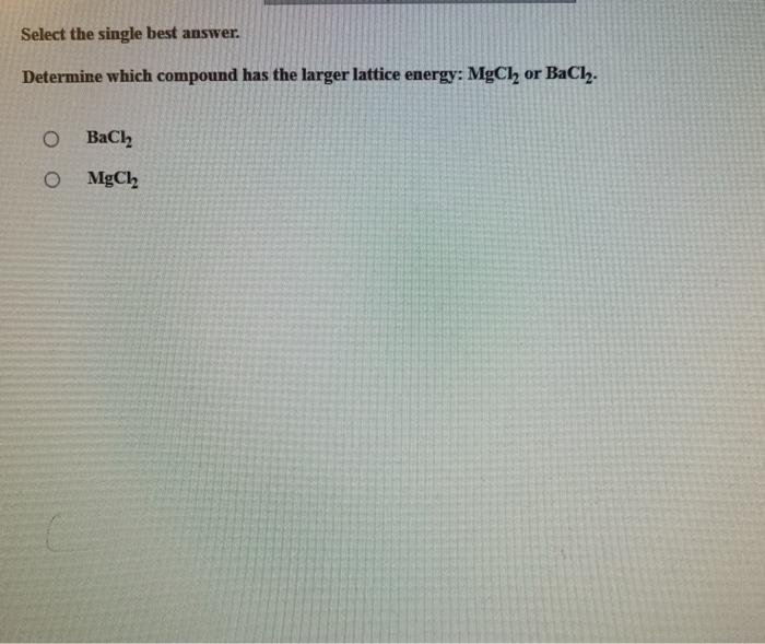 Solved Select The Single Best Answer. Determine Which Com...