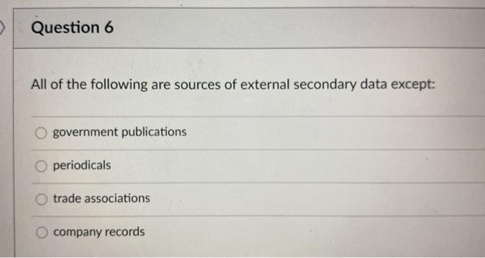Solved Question 5 All Of The Following Are Limitations | Chegg.com