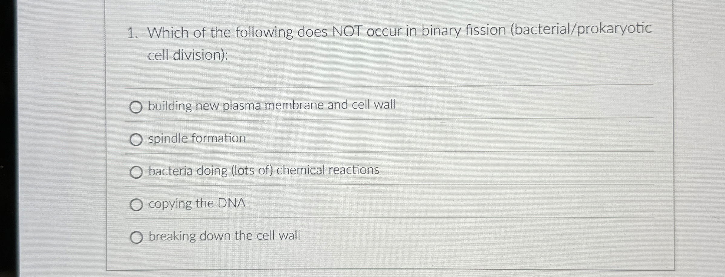 Solved Which of the following does NOT occur in binary