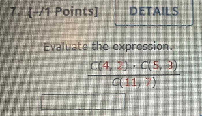 Solved Evaluate the expression. P(7,6)P(9,6)⋅P(8,5)Evaluate | Chegg.com