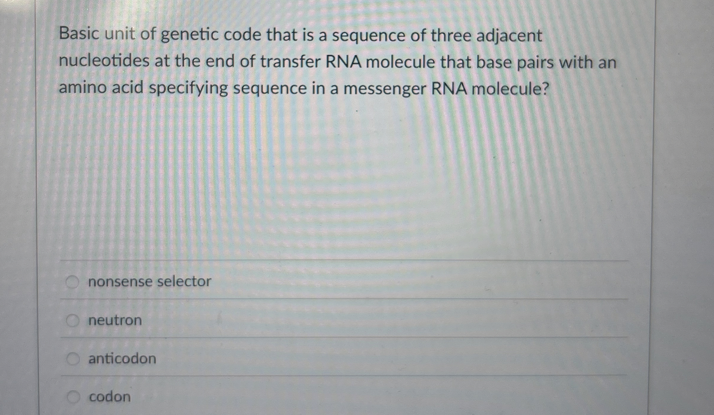 Solved Basic unit of code that is a sequence of