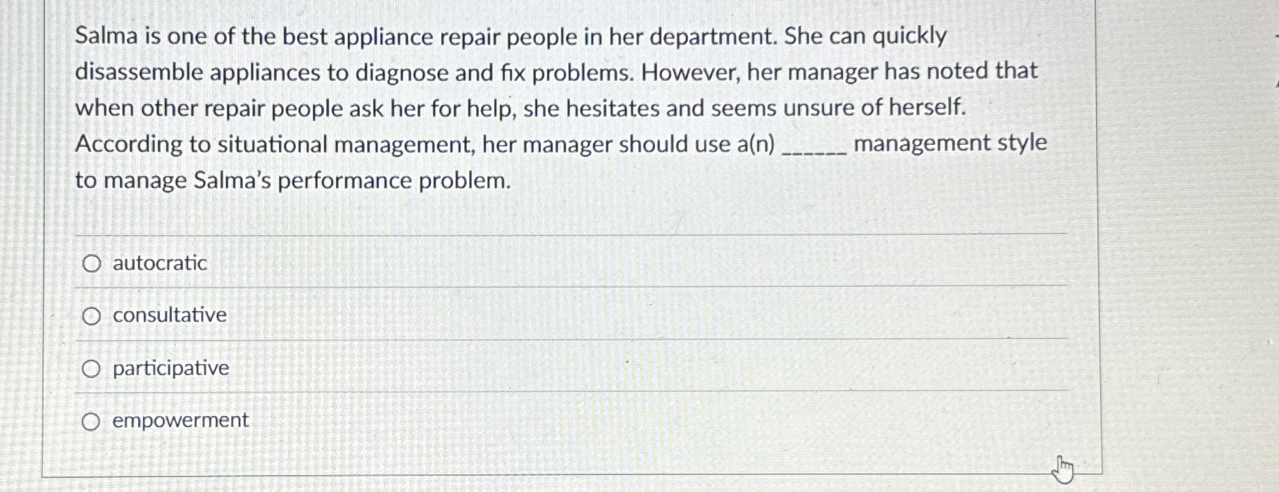 Solved Salma is one of the best appliance repair people in