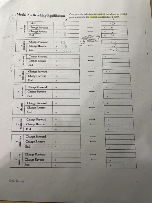 Please explain how to fill out this table to reach