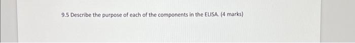 Solved 9.5 Describe the purpose of each of the components in | Chegg.com