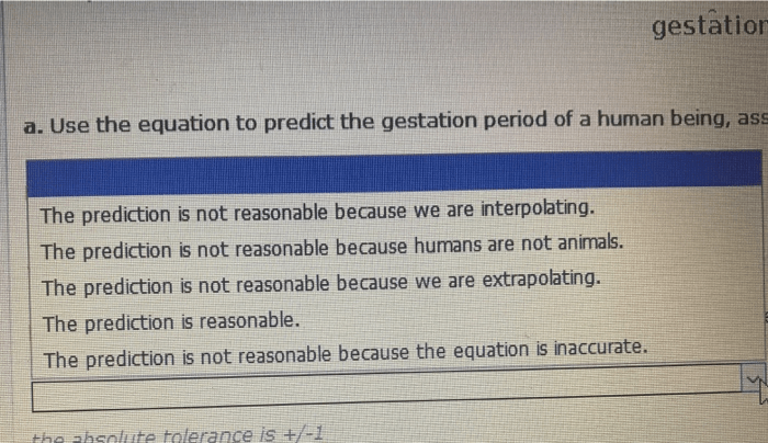 Solved The Following Table Lists The Average Gestation Pe...