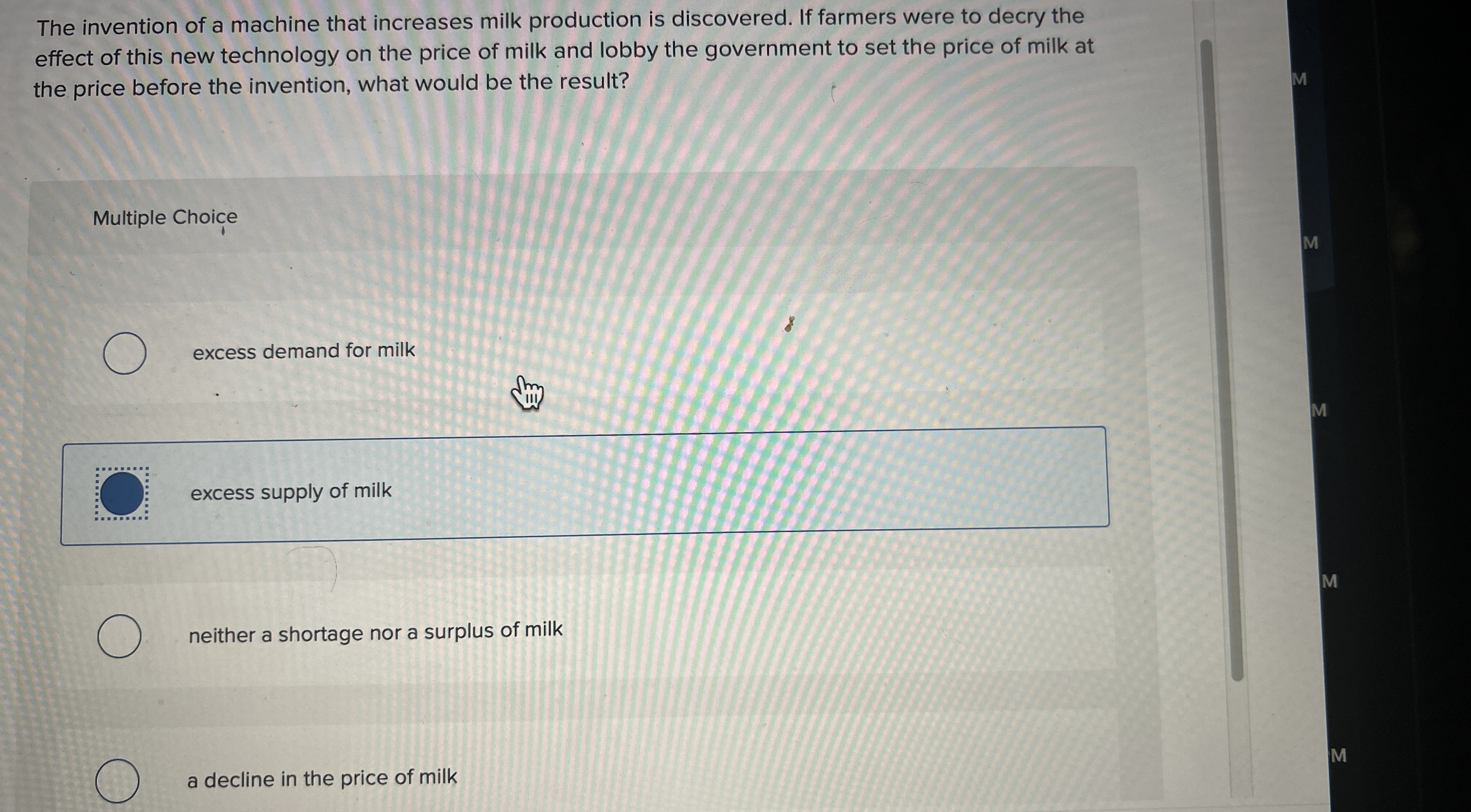 [Solved] The invention of a machine that increases milk pro