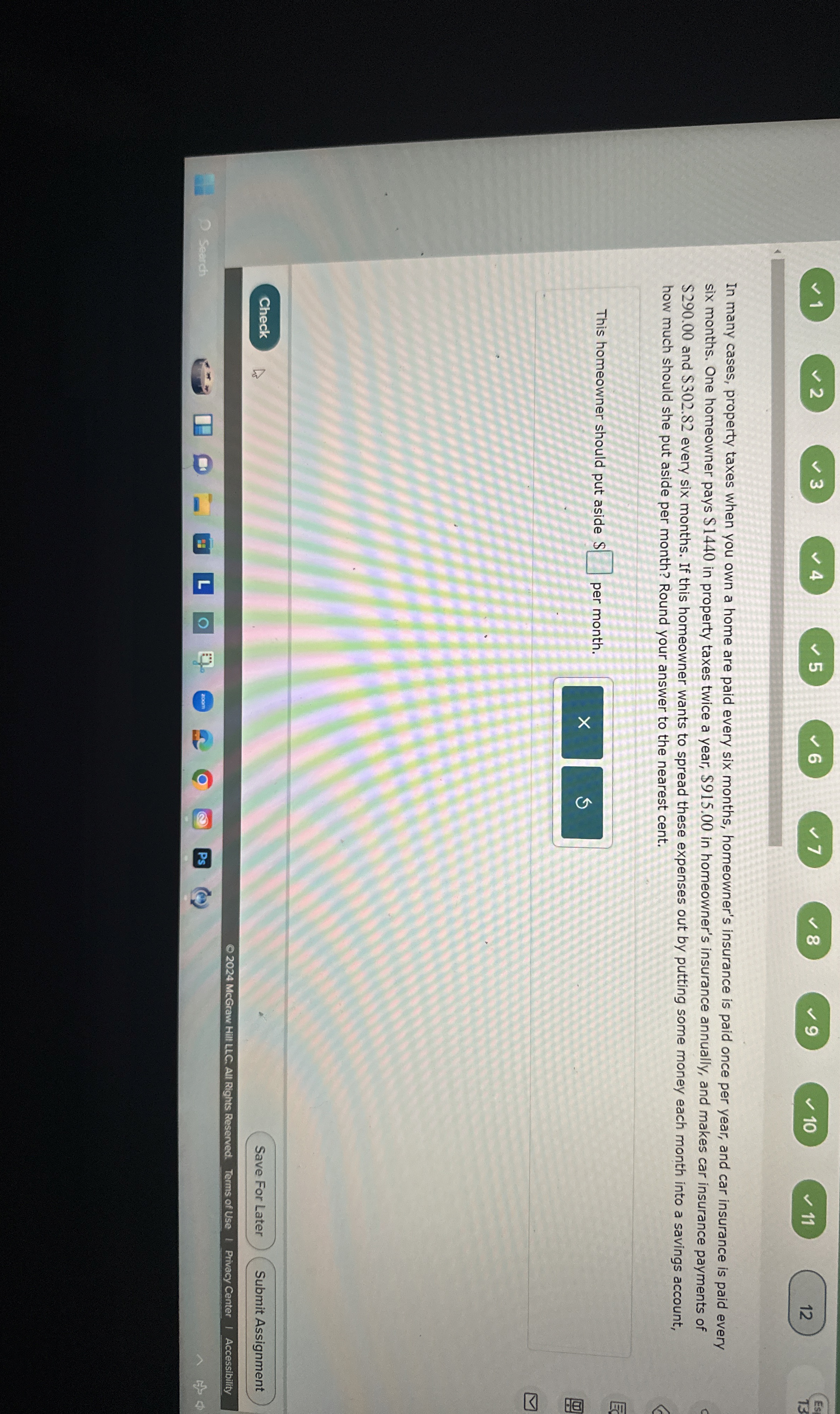 Solved 1 2 3 456 78 9 10 1112In many cases, property taxes