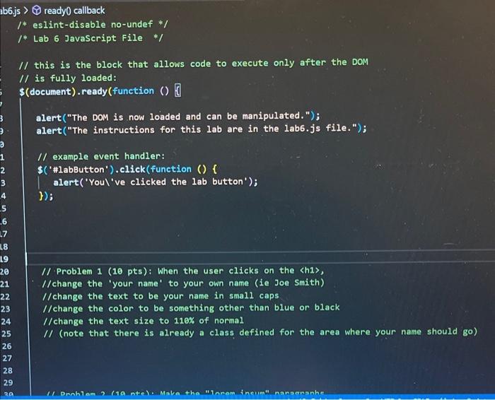 Solved js > ready0 callback 1* eslintdisable noundef ∗/ /*