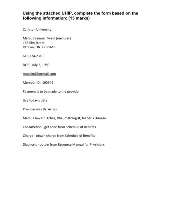 Solved 1. Dr. Harte, Cardiologist, provided a consultation