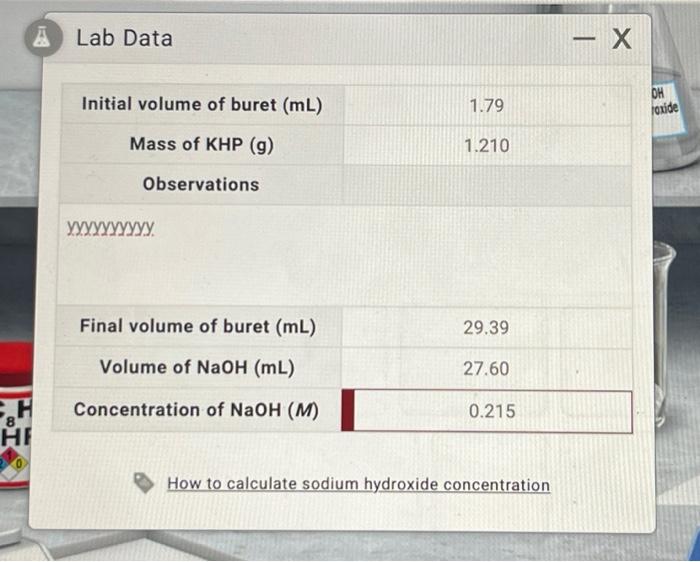 Solved How to calculate sodium hydroxide concentration