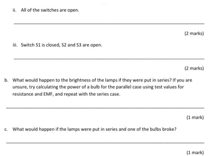 Solved 10. The circuit below contains four lamps (L1, L2, L3