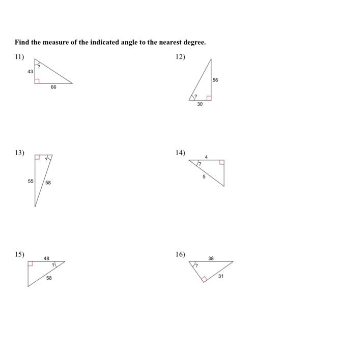 Solved Find The Measure Of The Indicated Angle To The | Chegg.com
