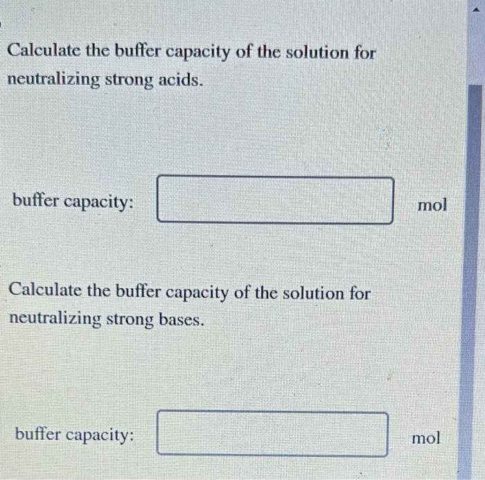 Solved Which pair of compounds will form a buffer in aqueous