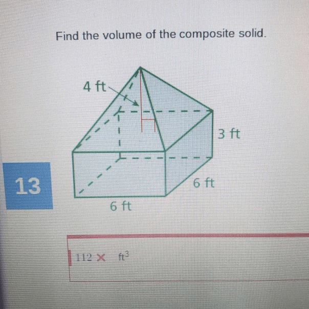 Solved Find the volume of the composite solid. - - 13 - H | Chegg.com