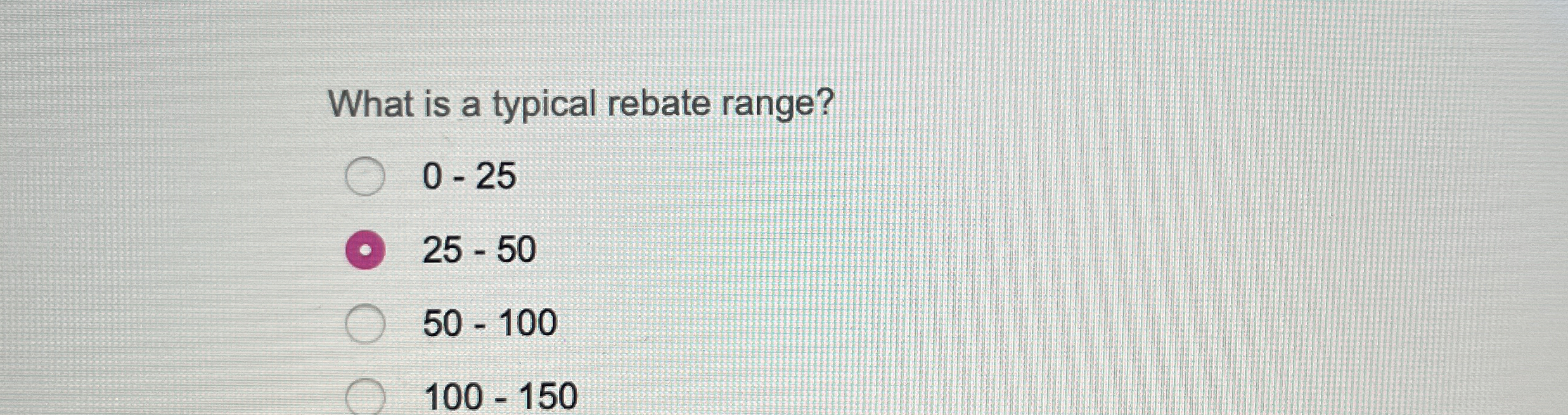 Solved What is a typical rebate