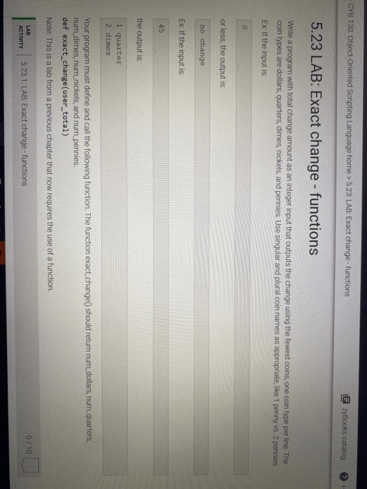 Solved CYB 130 ObjectOriented Scripting Language Home...