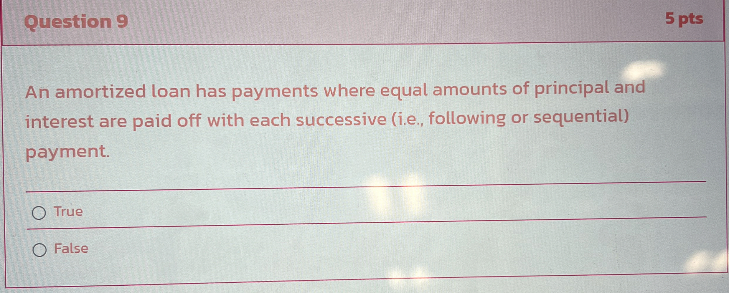 Solved Question 95 ﻿ptsAn amortized loan has payments where