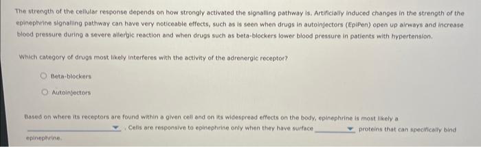 Solved 5. An introduction to signal transduction The | Chegg.com