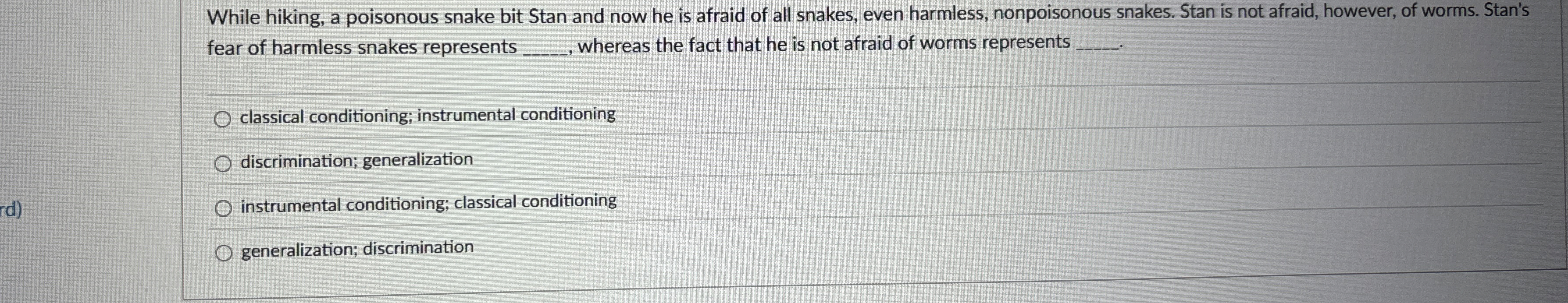 Solved While hiking, a poisonous snake bit Stan and now he