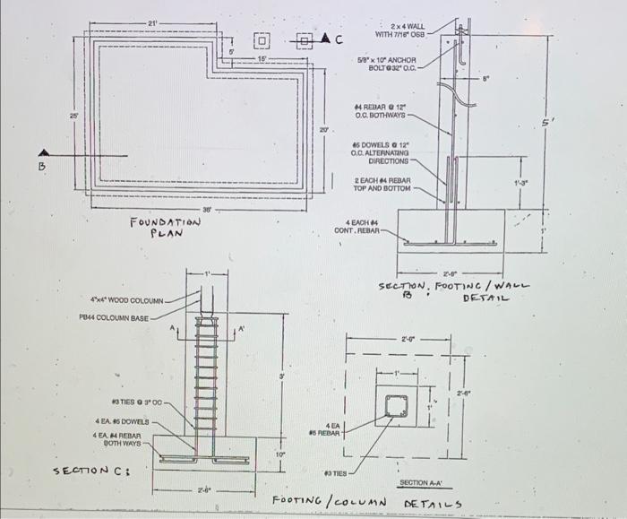 Solved Calculate the total concrete quantity, rebar quantity
