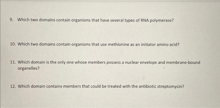 Solved Bacteria, Archaea, or Eukarya Activity Model 1 - | Chegg.com