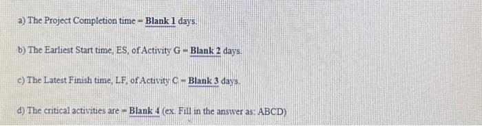 Given is a CPM project network diagram as shown | Chegg.com