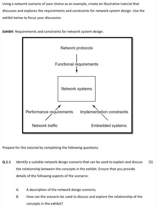 Solved Using a network scenario of your choice as an