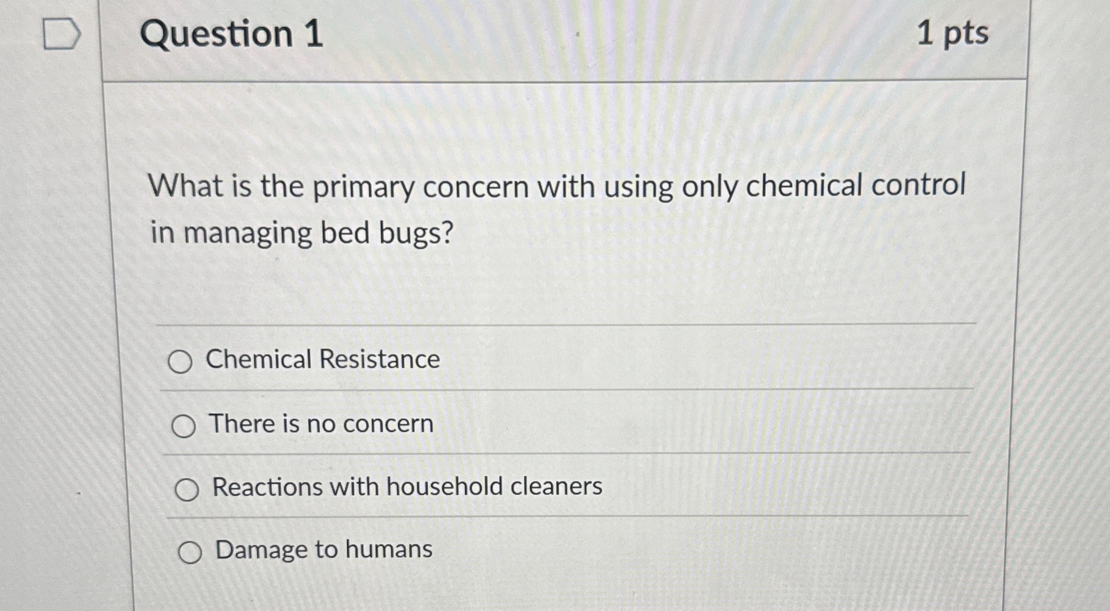 Solved Question 11 ﻿ptsWhat is the primary concern with
