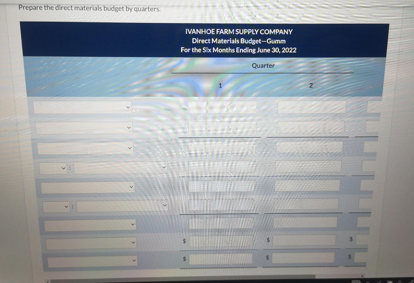 Solved Ivanhoe Farm Supply Company manufactures and sells a