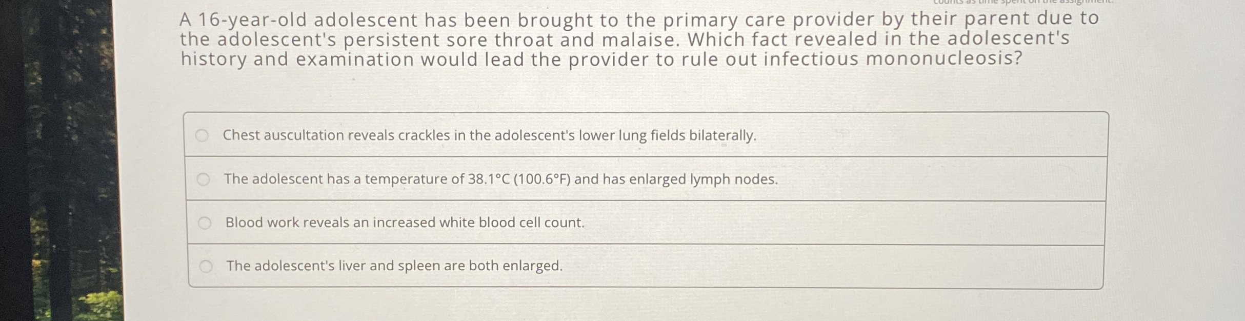 Solved A 16yearold adolescent has been brought to the