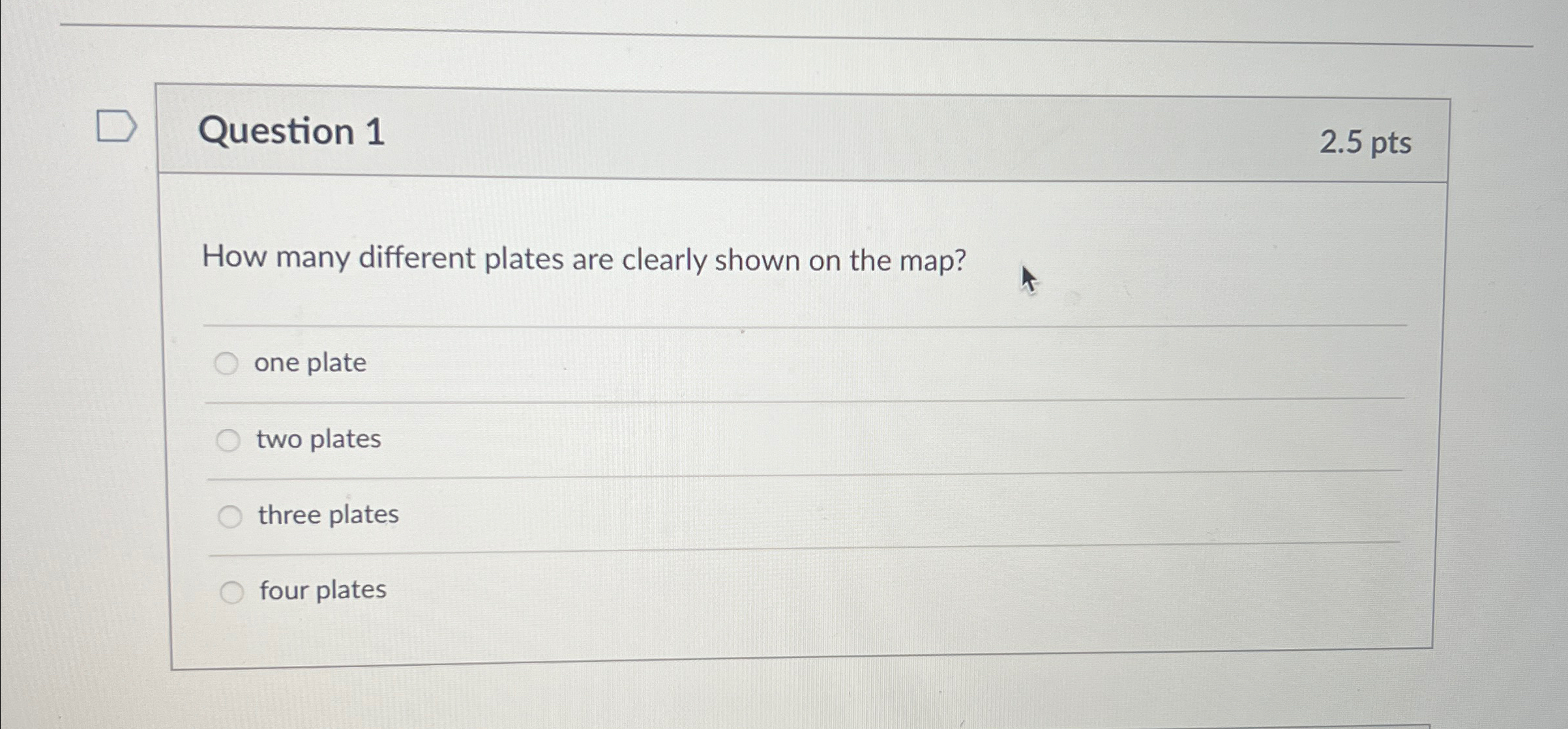 Solved Question 12.5ptsHow many different plates are clearly