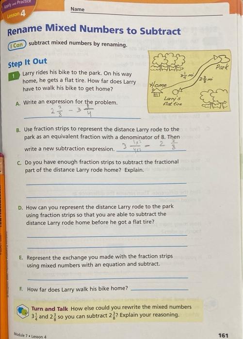 Solved Any and Prach Name Lesson 4 Rename Mixed Numbers to | Chegg.com