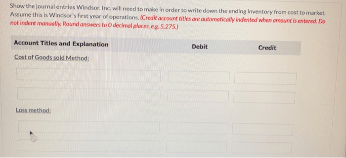 Solved Calculate The Lowerofcostormarket Using The In...