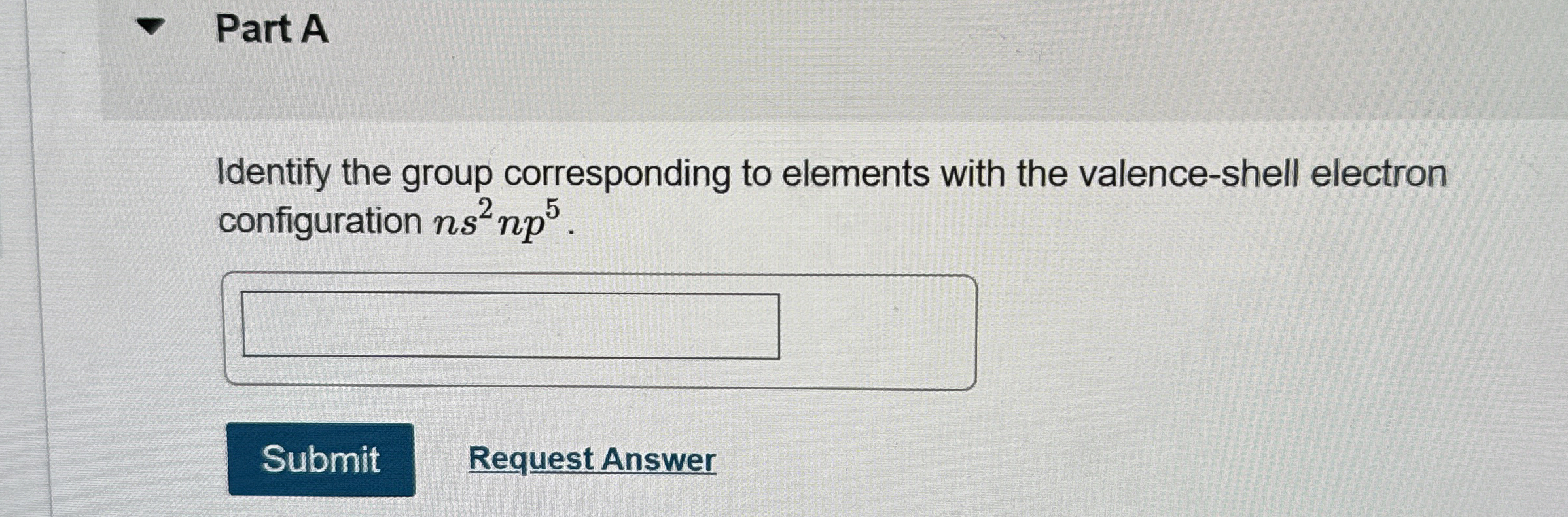 Solved Part AIdentify the group corresponding to elements